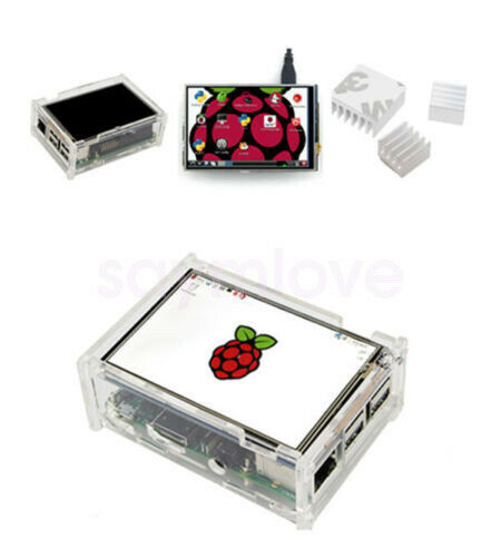 3.5" TFT LCD Touch Screen 320*480 Display Board w/ Case For Raspberry Pi 3 B+