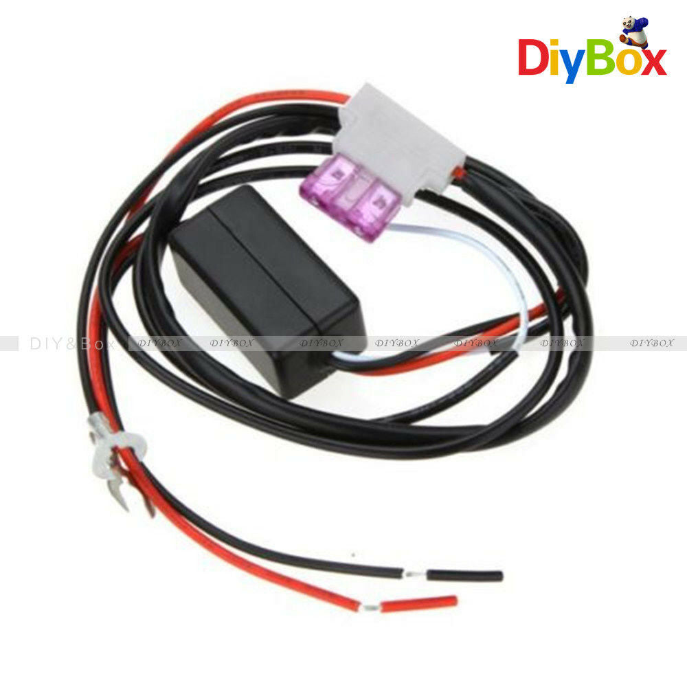 12V DC AUTO CAR LED DAYTIME RUNNING LIGHT RELAY HARNESS DRL CONTROLLER ON/OFF
