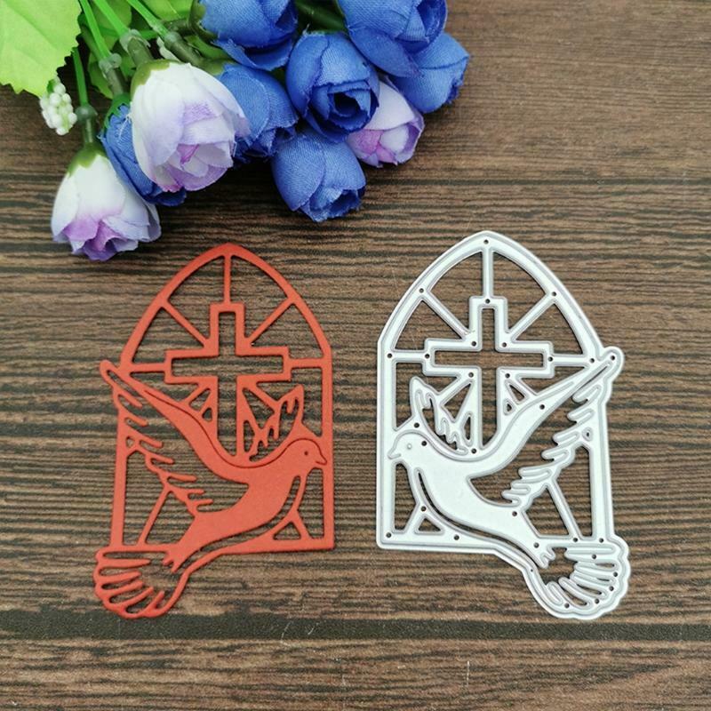 Pigeon Cross Metal Cutting Dies Stencil DIY Scrapbook Album Paper Card Template