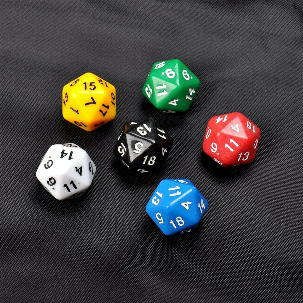 10Pcs Creative Acrylic D4 D20 Dice Role Playing Game for DND Board Game