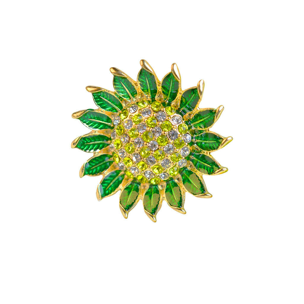 Unique Sun Flower Brooch Pin Jewelry Accessories Multi-color Women Gift