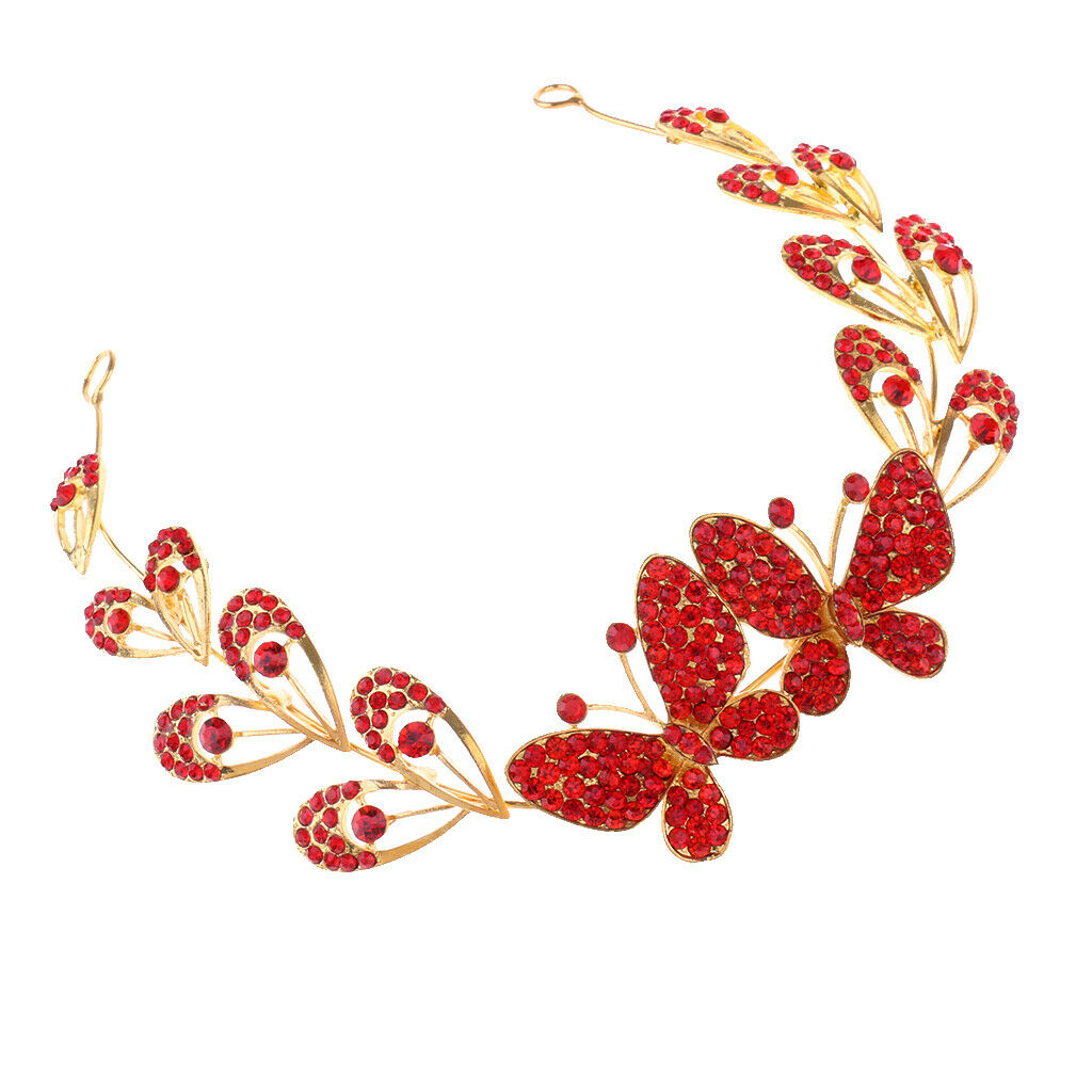 Stunning Crystal Butterfly Tiara Headpiece Headwear Hair Accessories