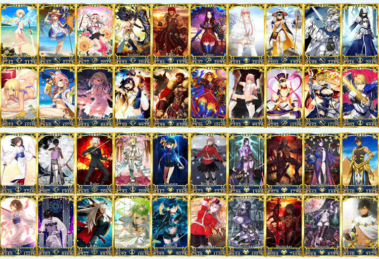 Fate Grand Order FGO Cards Alter Saber Cards Japanese Ver. Collection Set 40 PCS