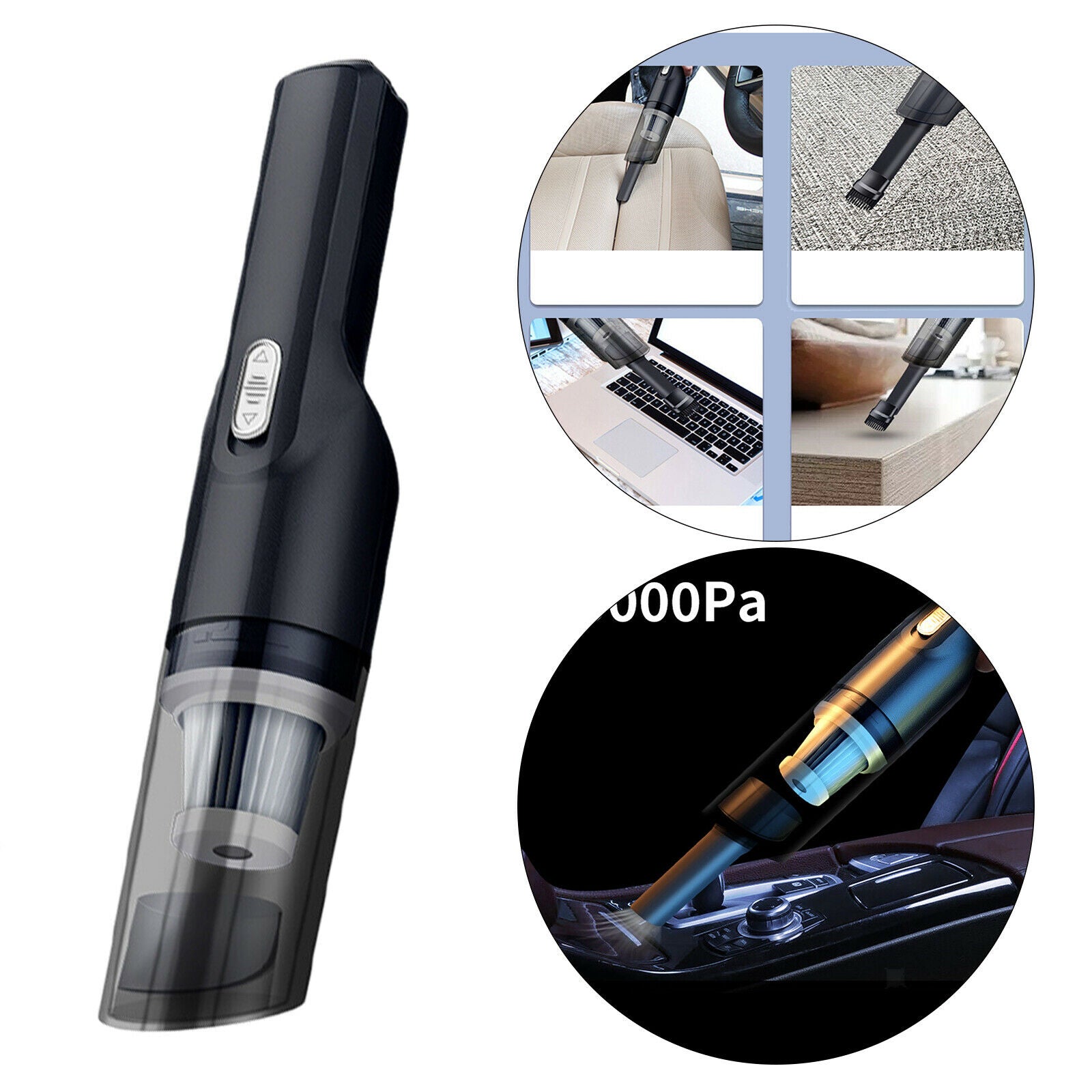 Car Vacuum Cleaner Portable Handheld Auto Vacuum Mini Cleaner Wireless USB
