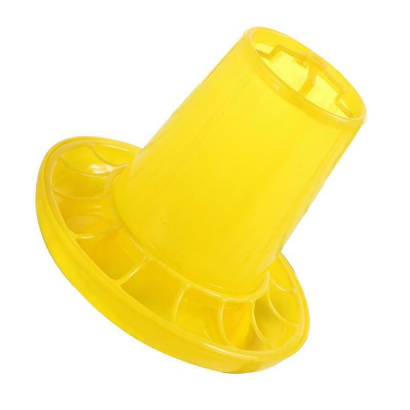 Chick Feeder Plastic 1kg/2.2Lbs Gravity Fed Food Dispenser No Waste Easy Refill