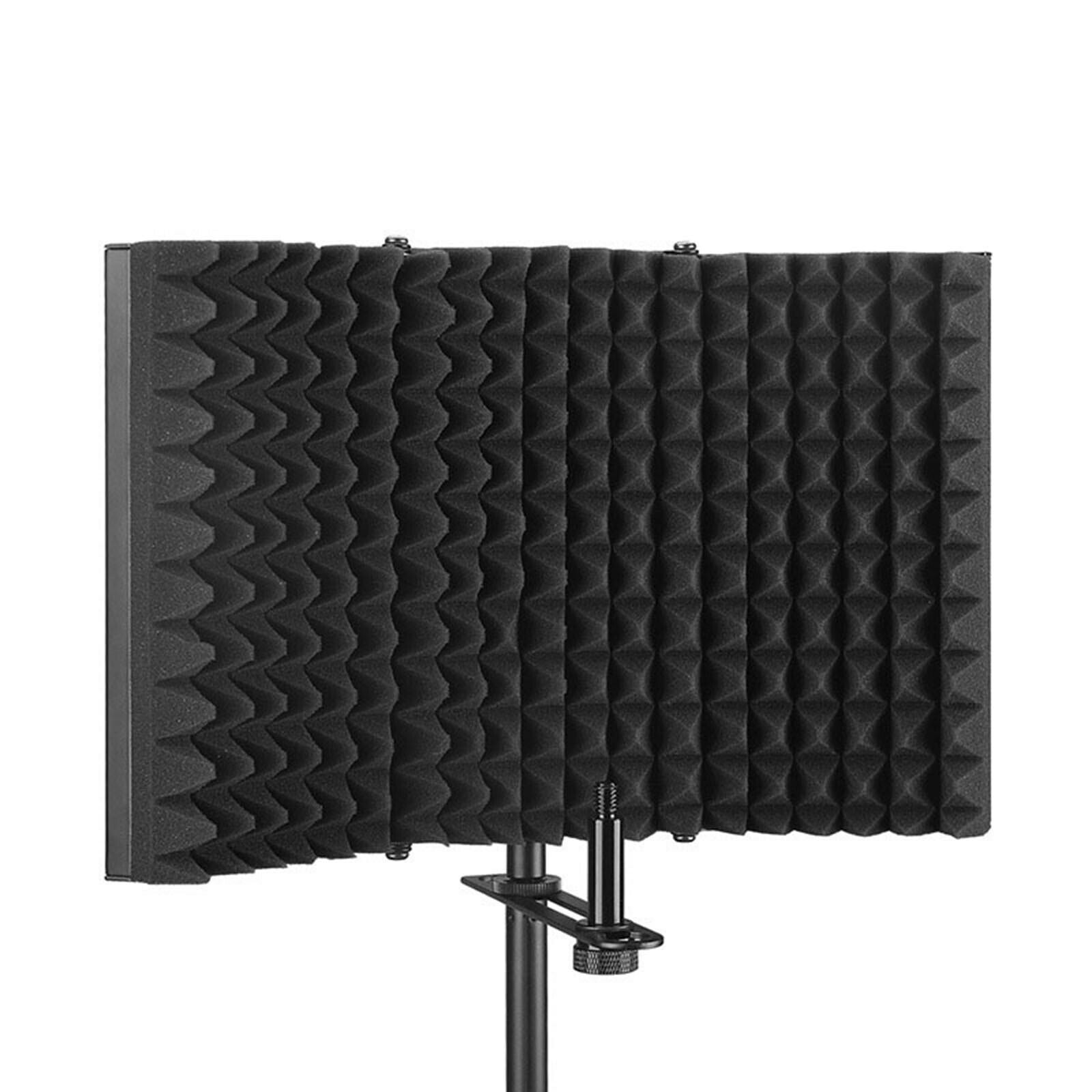 New Recording Mic Microphone Isolation Shield Cover Sound Absorbing Foam