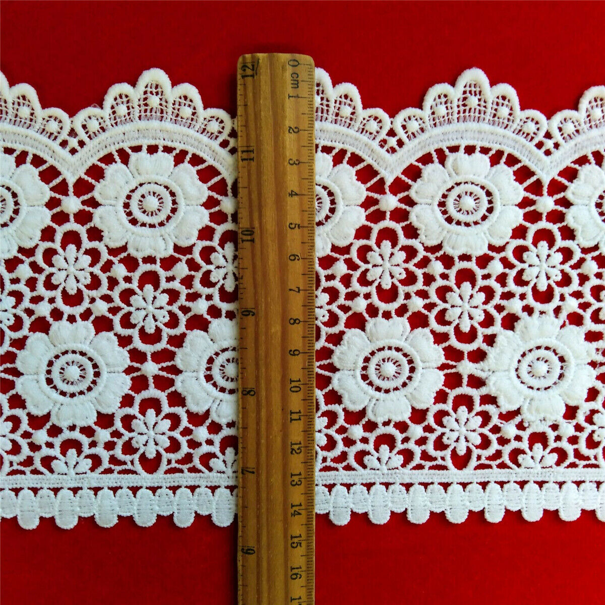 Water-soluble Sunflower Floral Flower Lace Trim Crochet Embroidery Sewing Craft