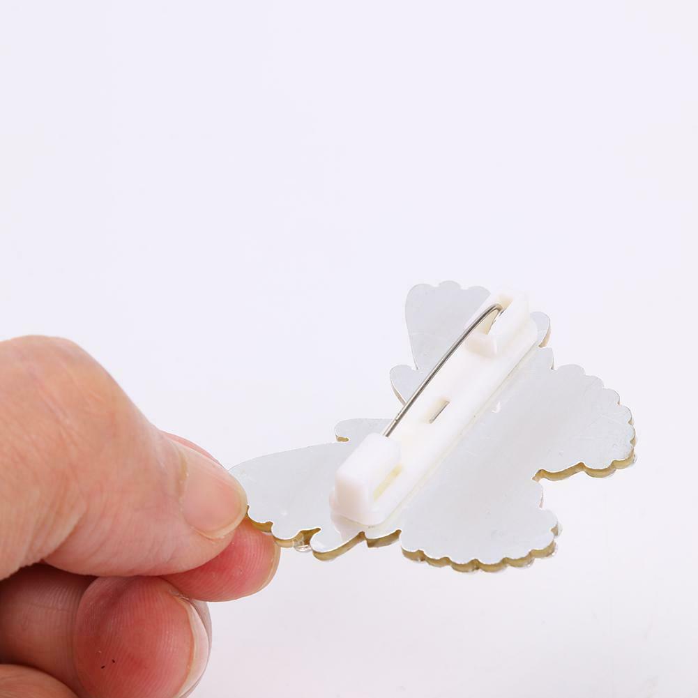 3pcs DIY Butterfly Full Drill Diamond Brooch Women Elegant Sweater Badges @