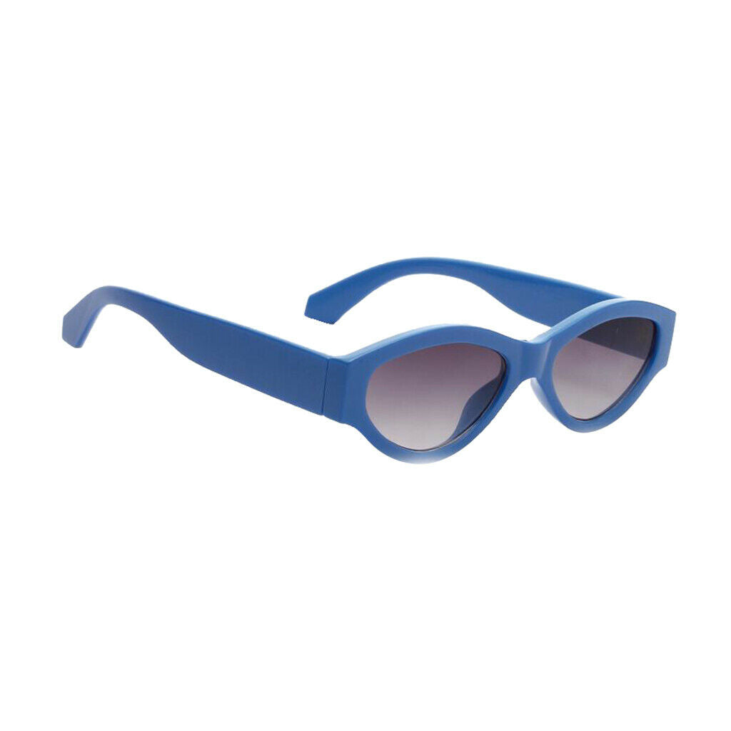 Women Cat Eye Eyeglasses Fashion Mirrored Sunglasses UV400 Shades Blue