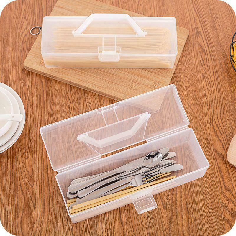 Kitchen Handheld Chopsticks Tableware Spaghetti Noodle Food Storage Box Pasta