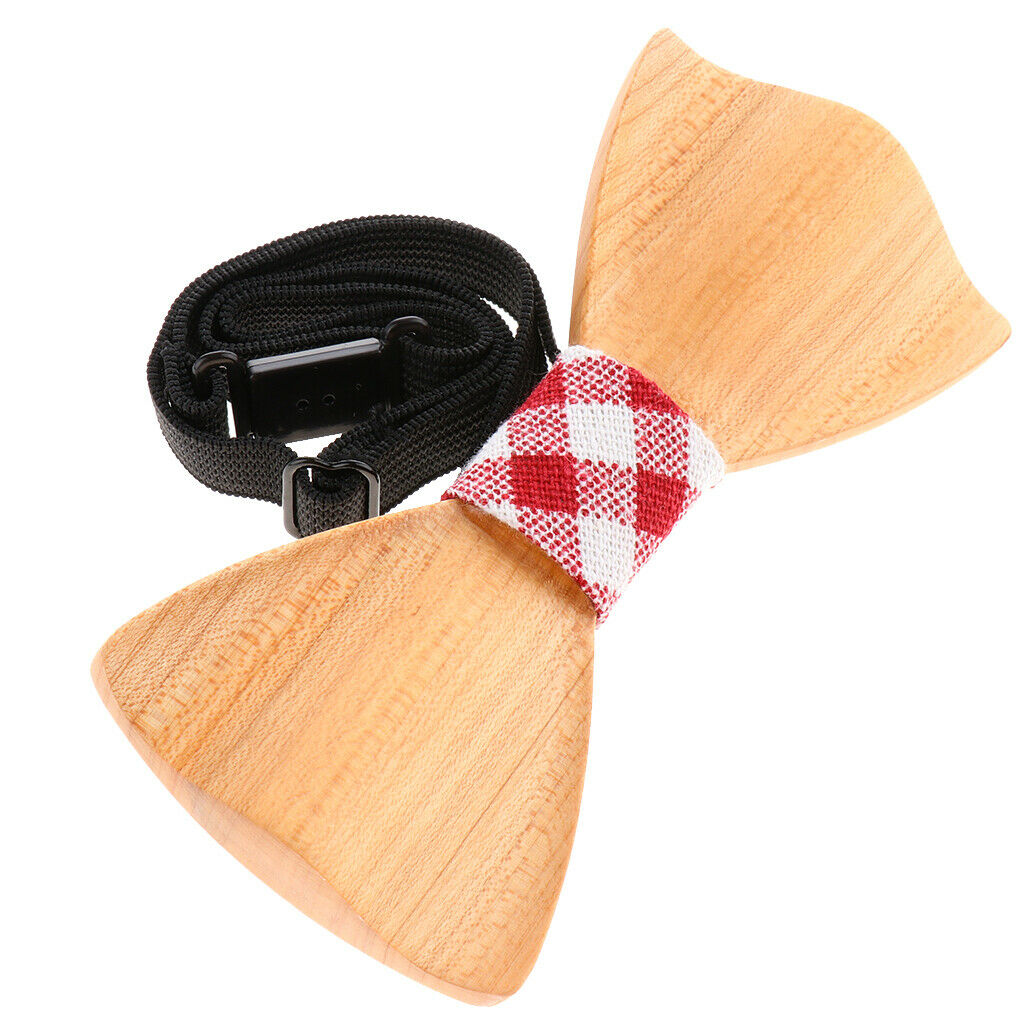 Fashion Men Women Wooden Bow Tie Accessory Wedding Event Party Tie M117-047