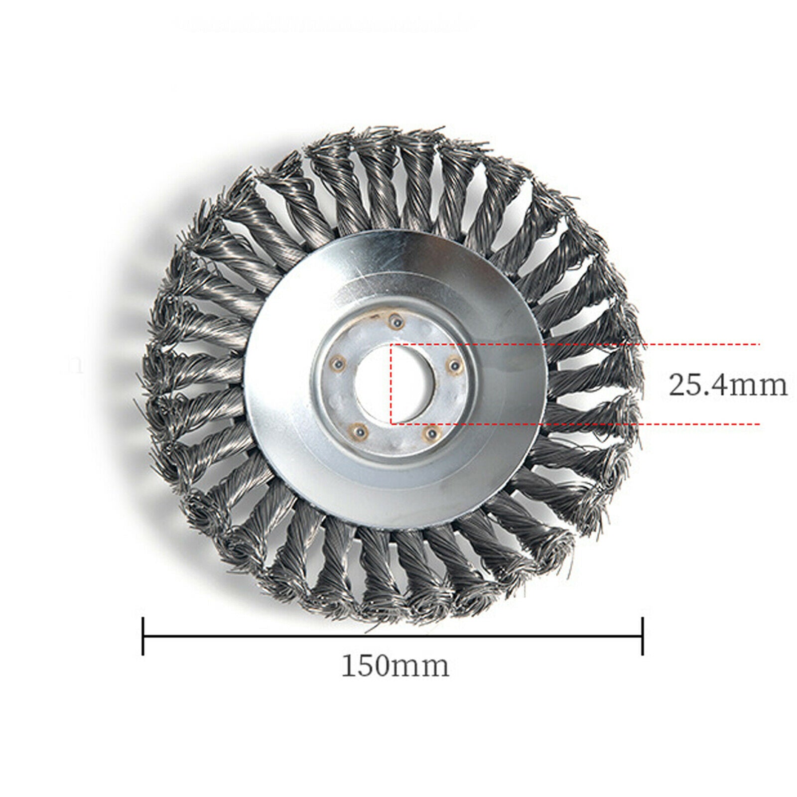 6'' Steel Wire Wheel Brush Weed Mower Grass Strimmer Head Trimmer Part Cutter