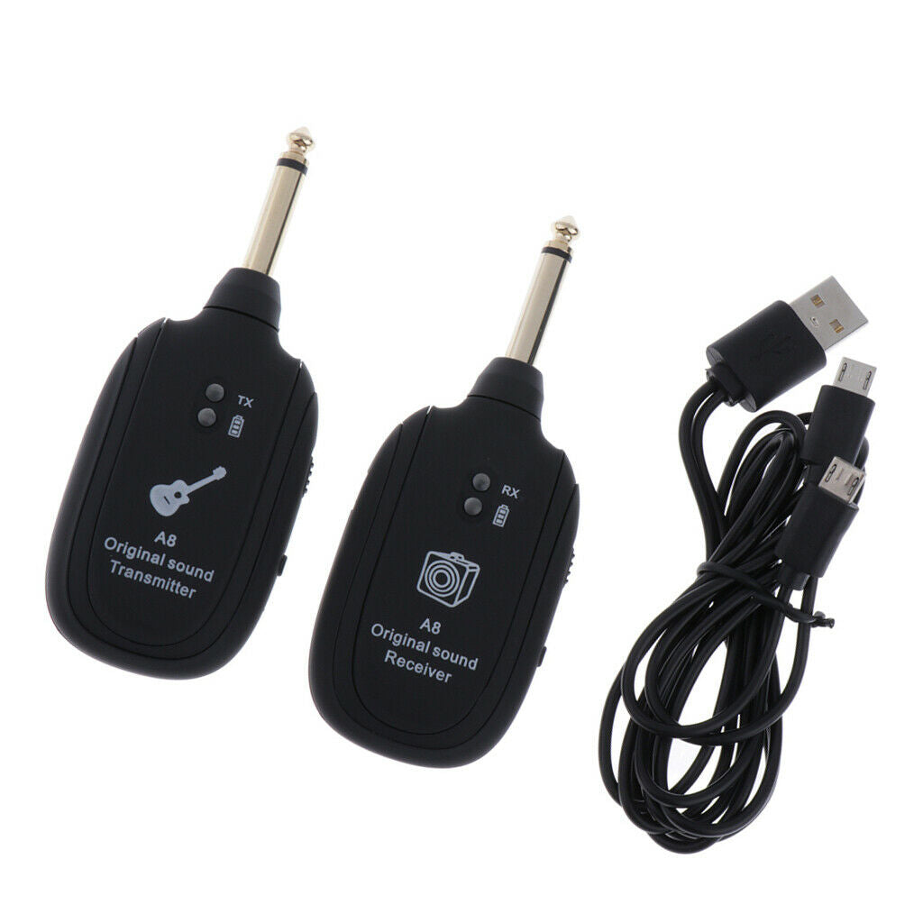 Wireless Audio Transmitter for Electric Guitar, Guitar System Set Transmitter