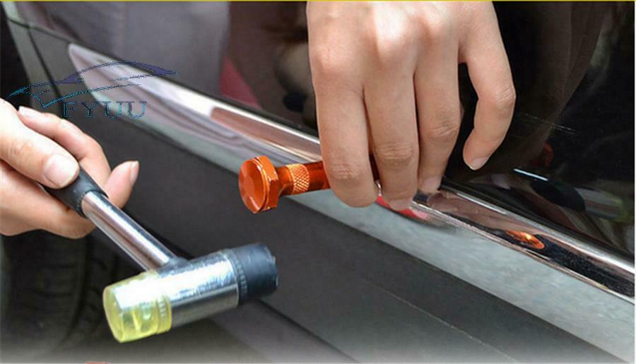 Alloy Car Dent Repair Flattening Pen and 3PCS Nylon+Iron Ball Head Tip Tool Kit