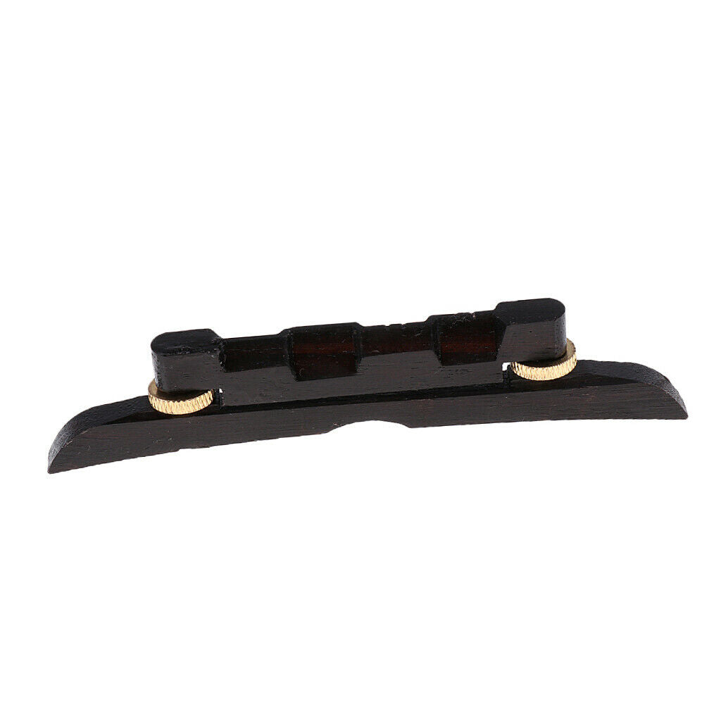 Adjustable Ebony Wood Mandolin Bridge Great Replacement