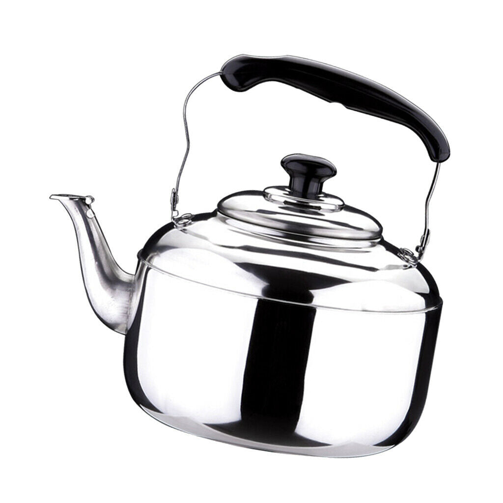 2x Stainless Steel Whistling Tea Kettle Coffee Kitchen Stovetop Induction 4L