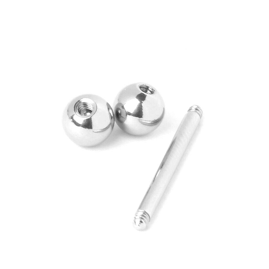 Lots 5 14 Gauge 16mm Ball Titanium Anodized Barbell Tongue Ring Labret Stud