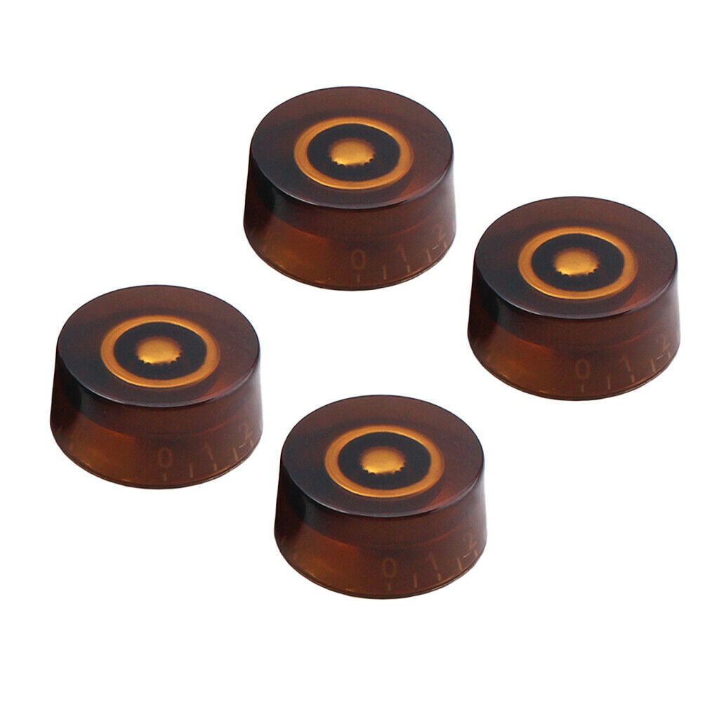 4pcs Acrylic Electric Guitar Volume Tone Knobs for LP SG Style Guitar Parts,