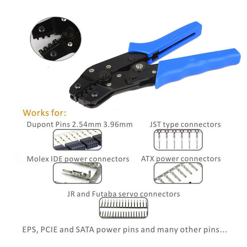 0.1-1.0MM2 Blue High-carbon Steel Crimping Tools Pin Insulated Terminal Crimper