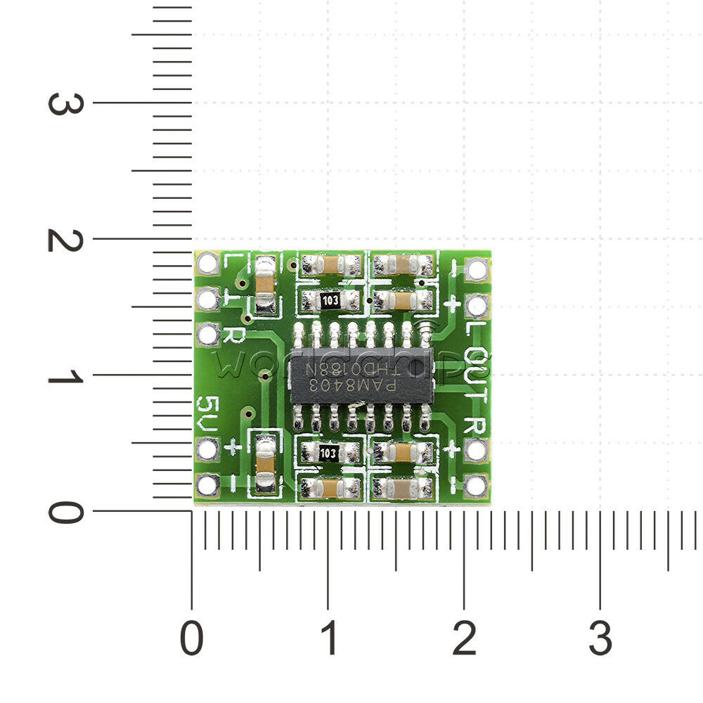 3Pcs Digital Amplifier Board Class D 2*3W USB Power Mini PAM8403 Audio Module