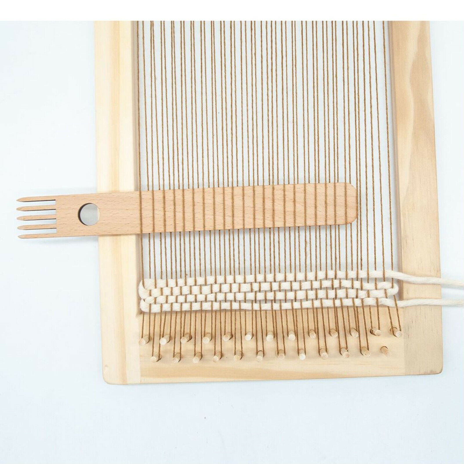 9pcs Weaving Loom Tools Wooden Crochet Needle for DIY Tapestry Hat Making