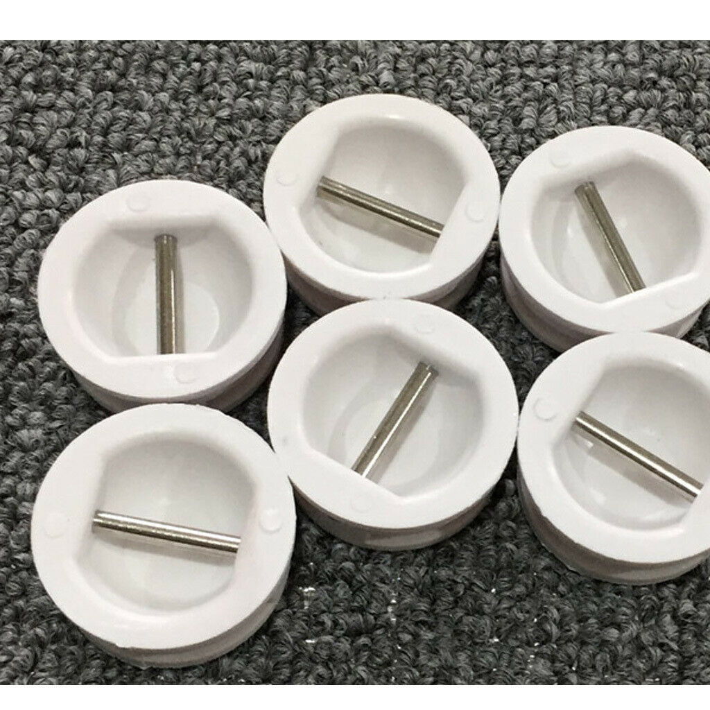 5 x Durable Surfboard Leash Plug Cup   Plugs Surfing Accessories, White