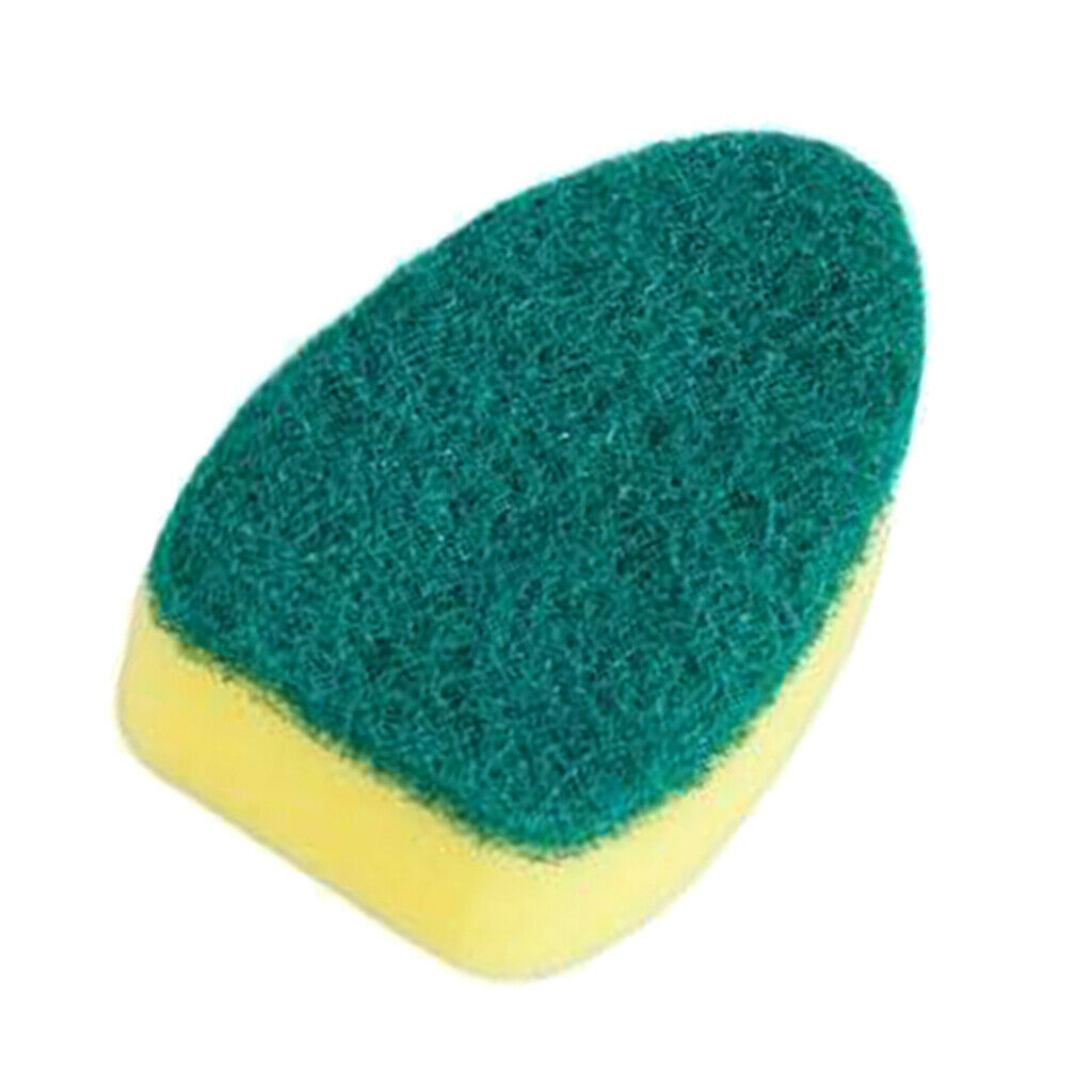 Kitchen Dish Wand Scrubber Brush w/ 12pcs Spare Sponges for Pan Pot Cleaning