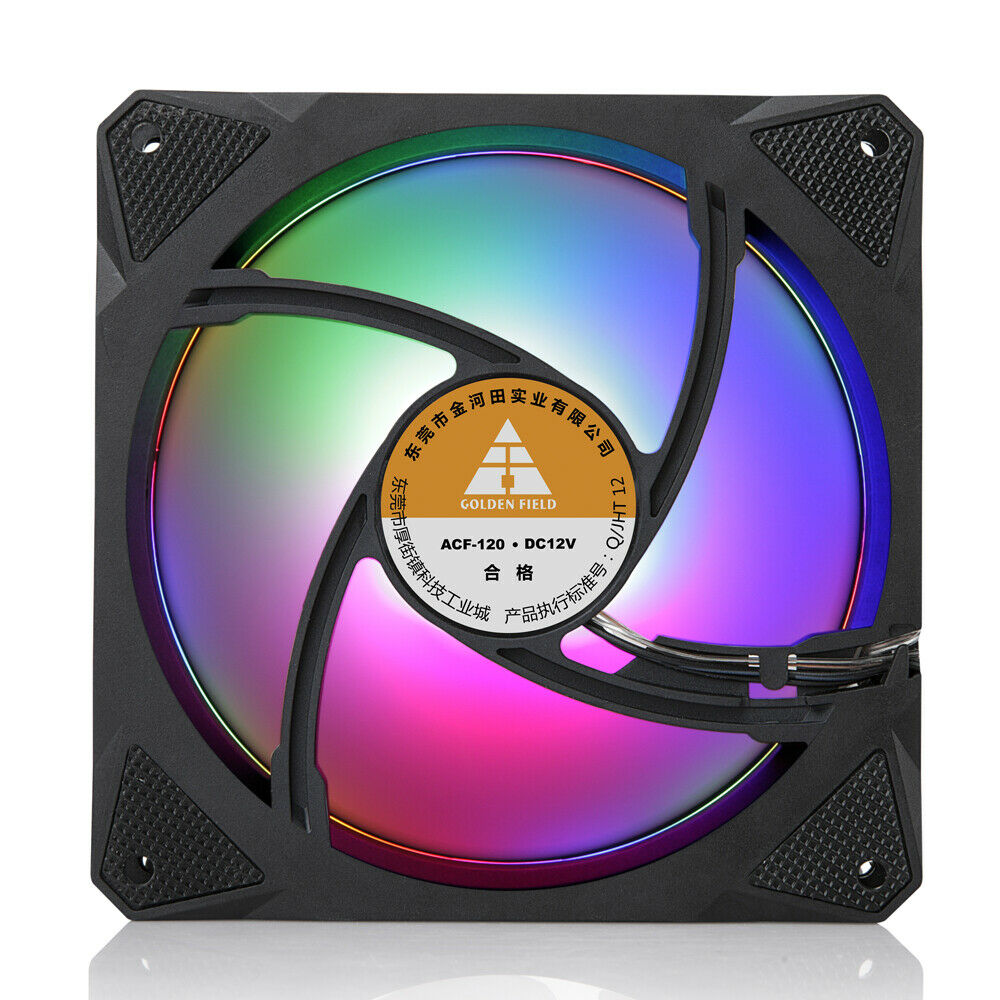 New Cooler PC Case Fan 120mm Colorful Cooling Computer CPU Fans Black Case Fan!