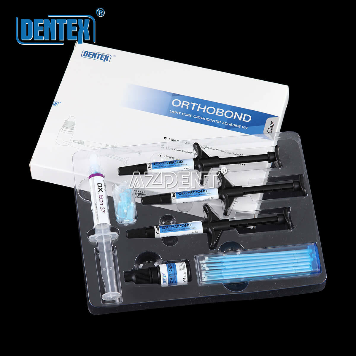 2X Dentex Dental Orthodontic Enamel Adhesive Kit Direct bonding brackets