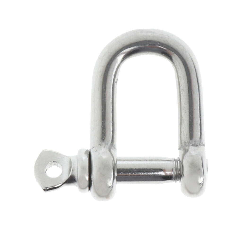 2xStainless Steel D-Shackle Chain Shackle Rigging Fastener M4-M8 M5-5mm