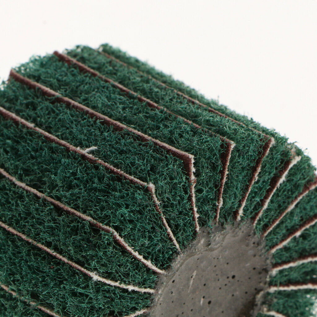 60×50mm Nylon Fiber Polishing Wheel Buffing Pad Grinding Head w/ Grit Green