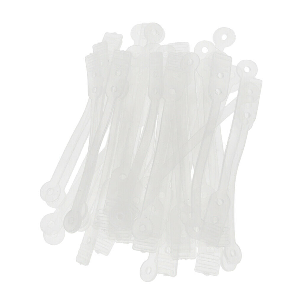 100 lot Hairdressing Curling Rods Rubber Band Clear Hair Roller Fixing Tools