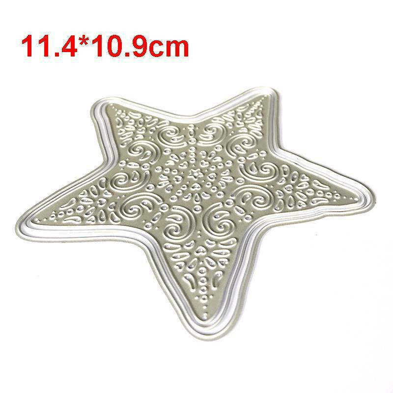 Pentagram Metal Cutting Dies for DIY Scrapbooking Album Embossing Card Ma.l8