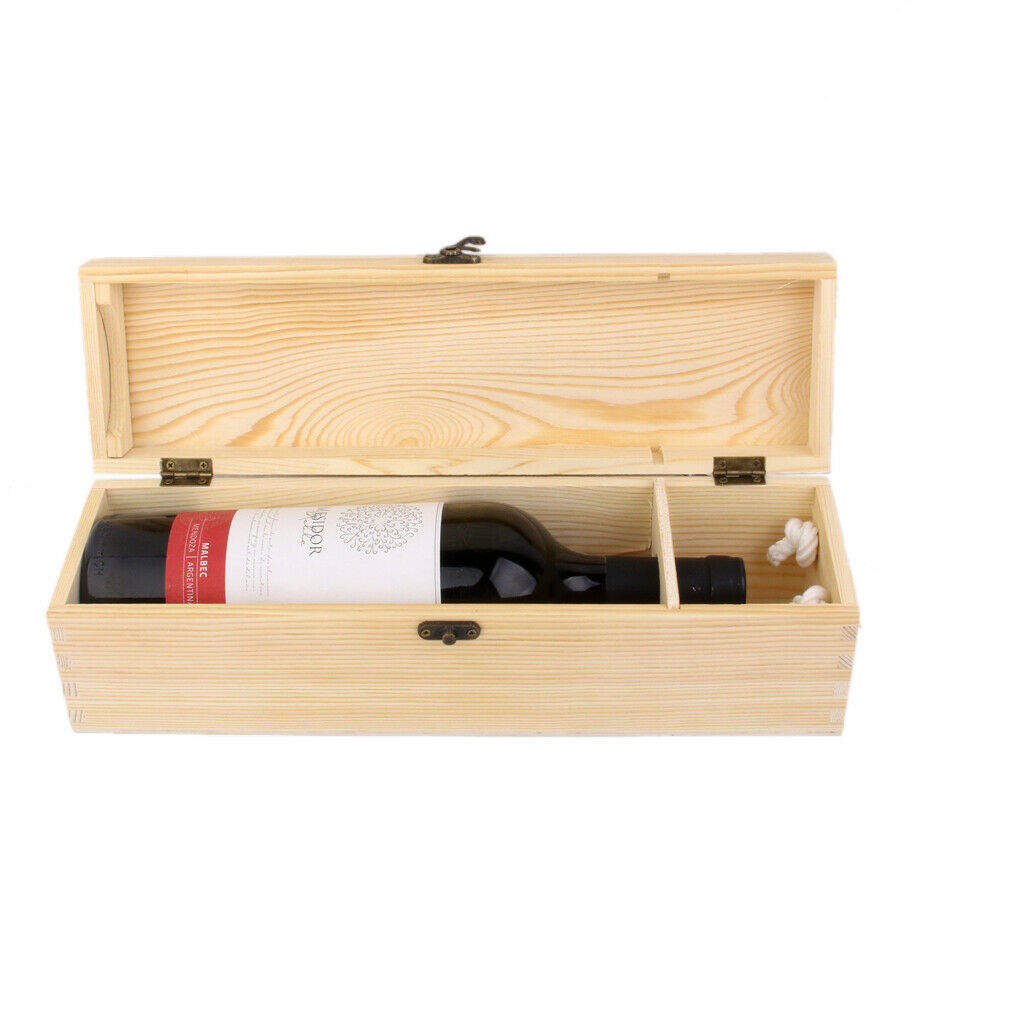 Wine Gift Box (Pine Wood,35 X 10 X 10cm)