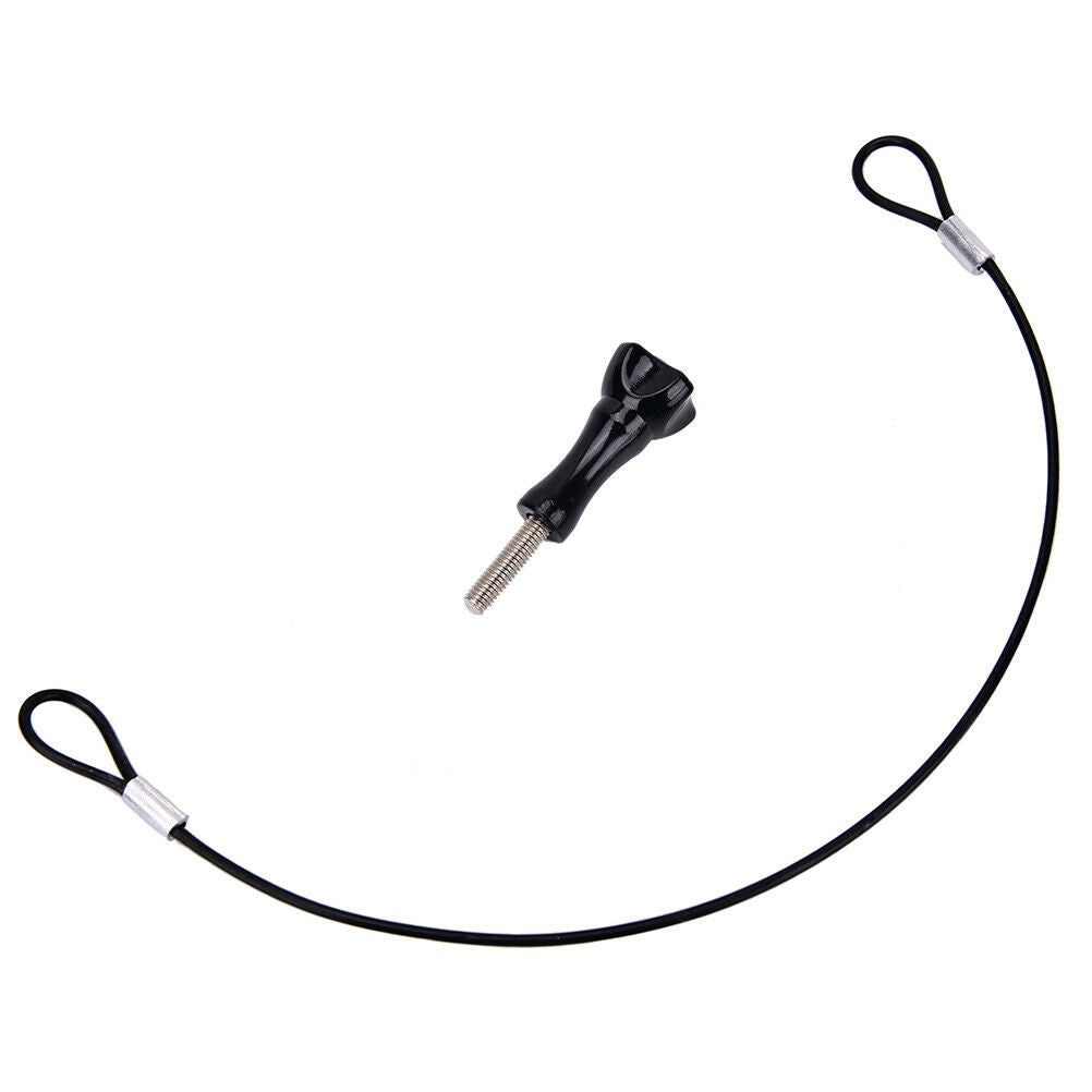 30 cm Safety Stainless Steel Lanyard Tether + Screw for Sess.l8