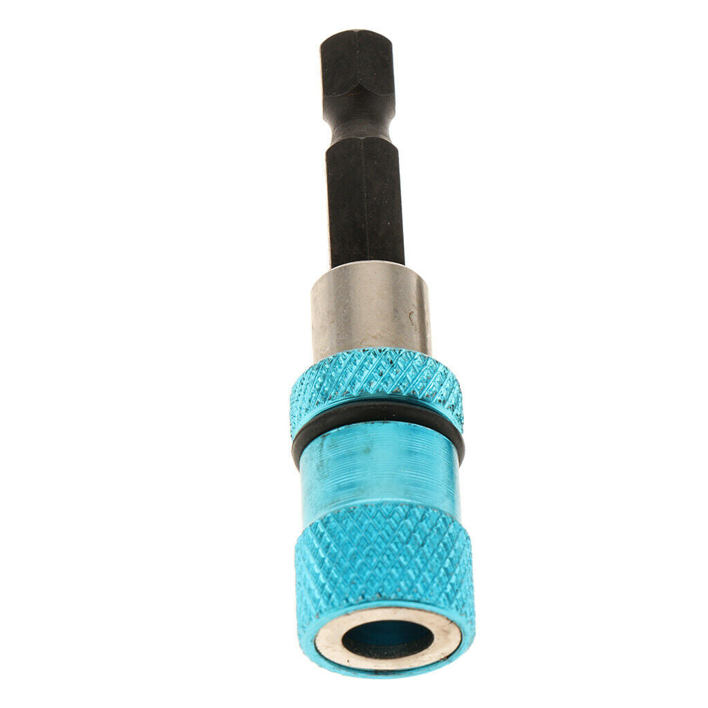 1/4 Hex Shank Quick Release Screwdriver Extension Bit Holder Set 60mm