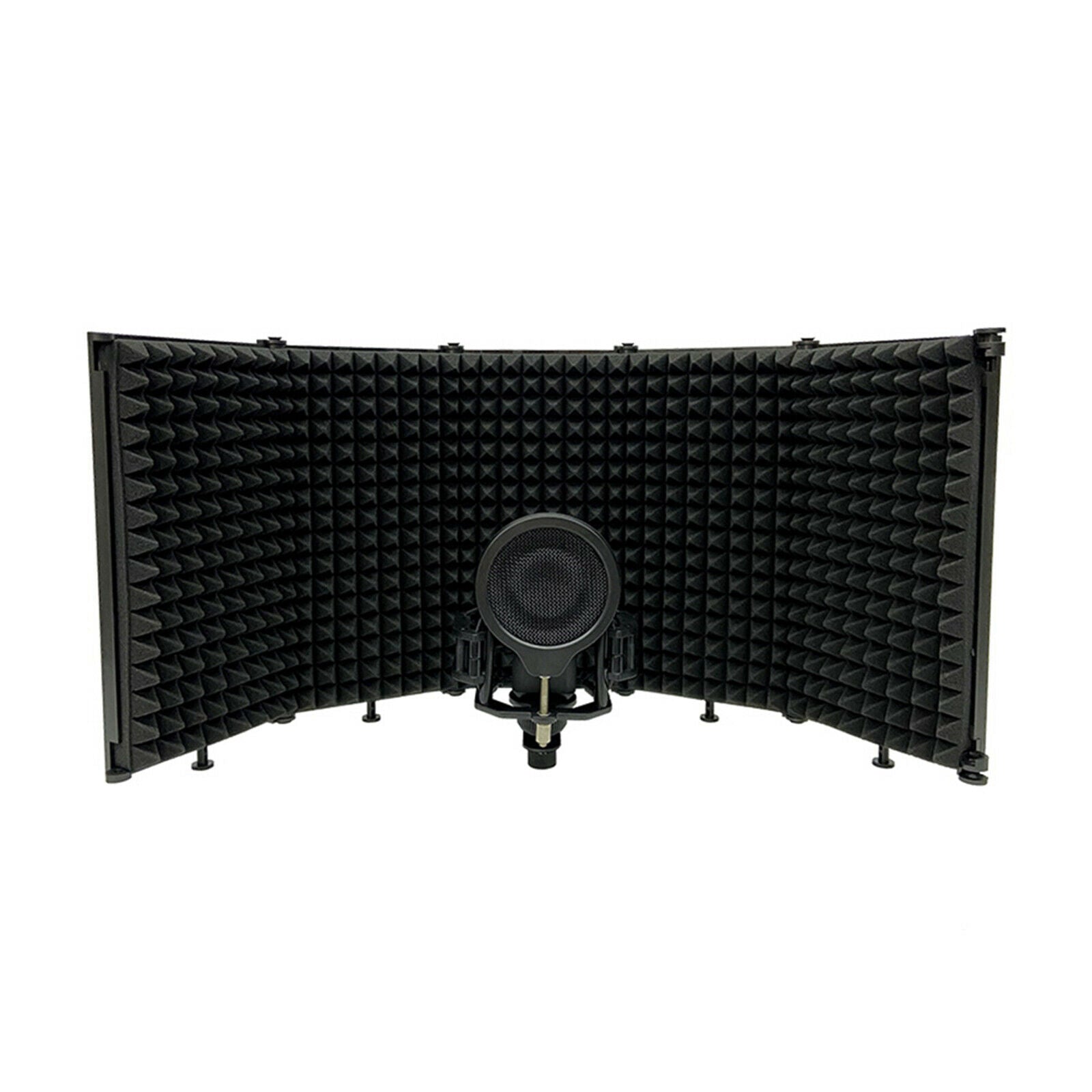 Folding Microphone Isolation Shield Booth Mic Sound Absorb Foam for Filter Vocal