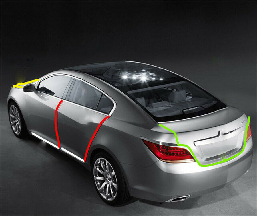 Universal 196"4 Door Edge Scratch Guard Trim Protector Strip Car Truck Van Lift