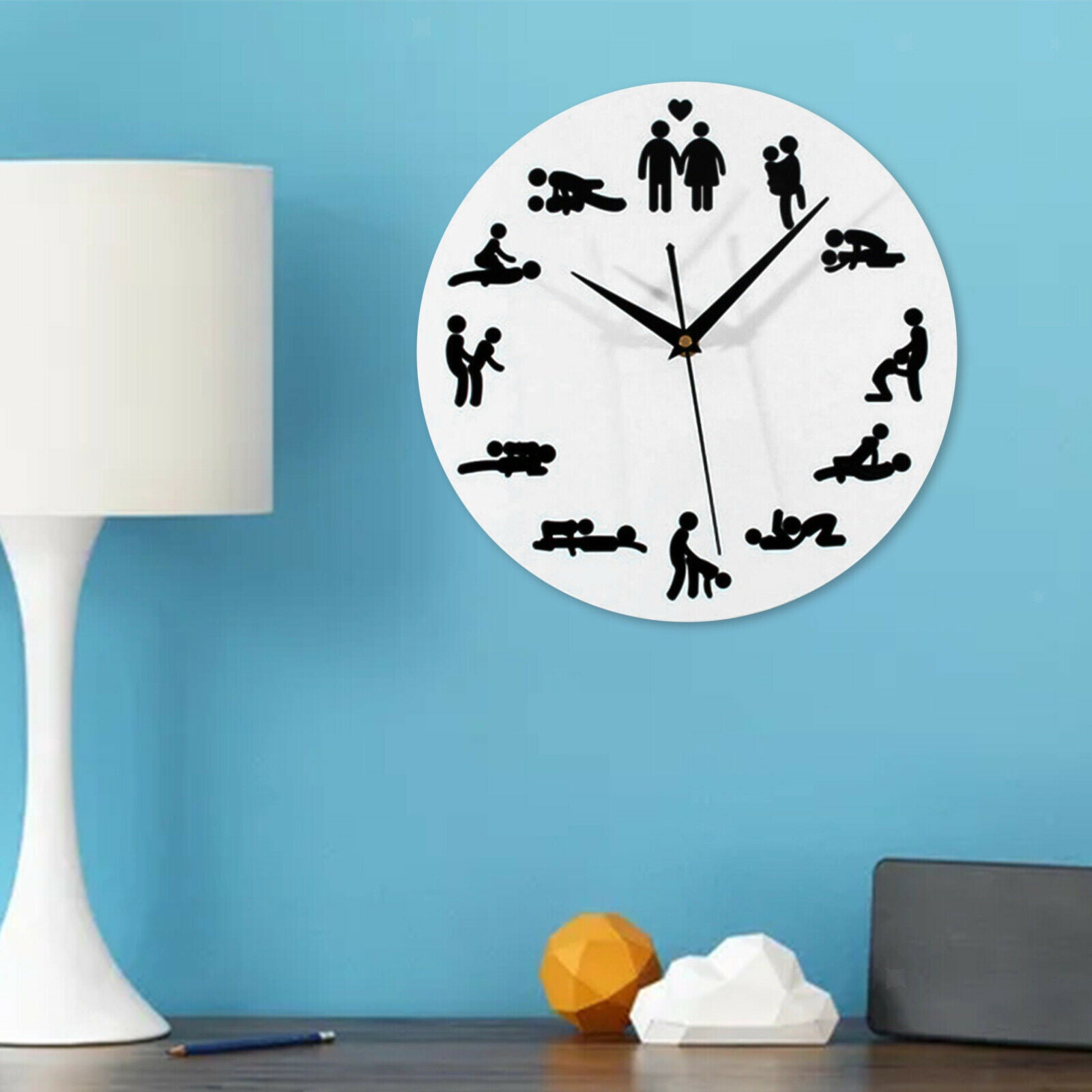 Large Wall Clock Wall Hanging Clock Bedroom Bar Home Decorative Ornament