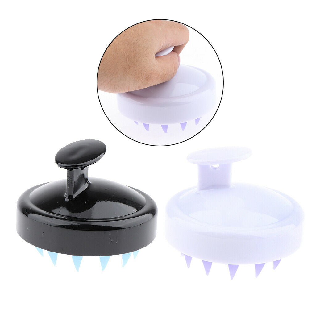 2Pcs Silicone Hair Scalp Massager Shampoo Brush for Kids Relieve Stress