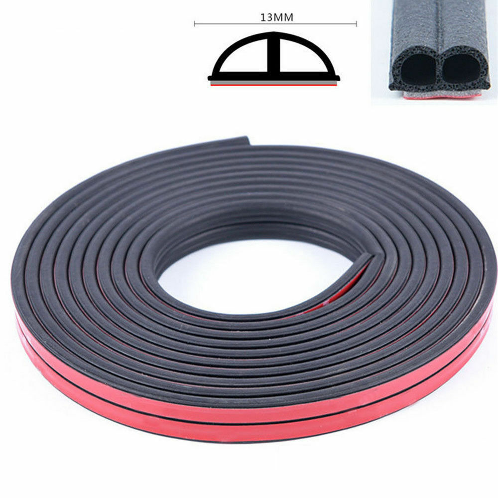 B-Shape Rubber Car Door Seal Strip Hood Trunk Edge Weatherstrip Moulding Trim