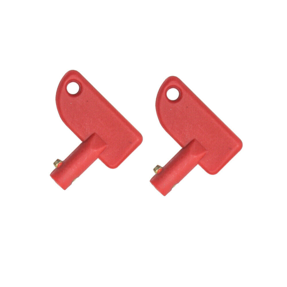 2pcs Car Power Switch Key Replacement Spare Key Battery Cut Off Isolator Switch