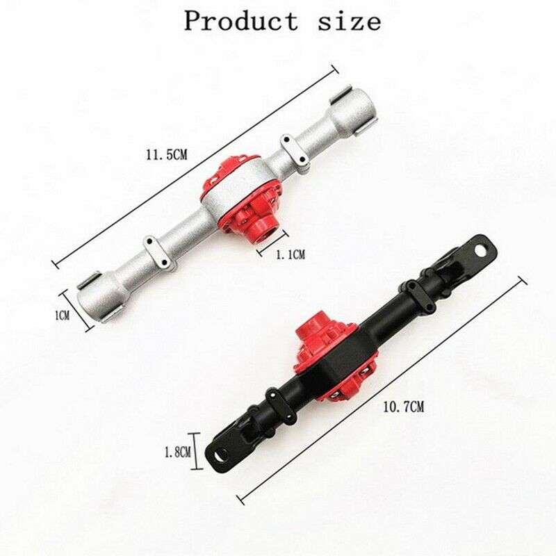 Metal Front & Rear Complete Axle with Stee Rod for MN D90 MN-90 MN99S MN99 1C3R5