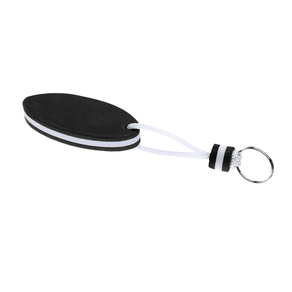 5 Pieces Oval Shaped EVA Foam Floating Key Ring Boat Keychain