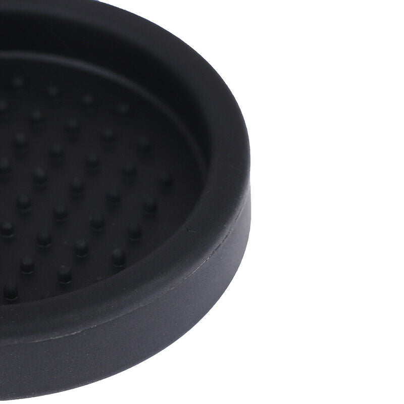1PCS Black Silicone Round Coffee Tamper Mat Espresso Diameter NO Coffee TampI7
