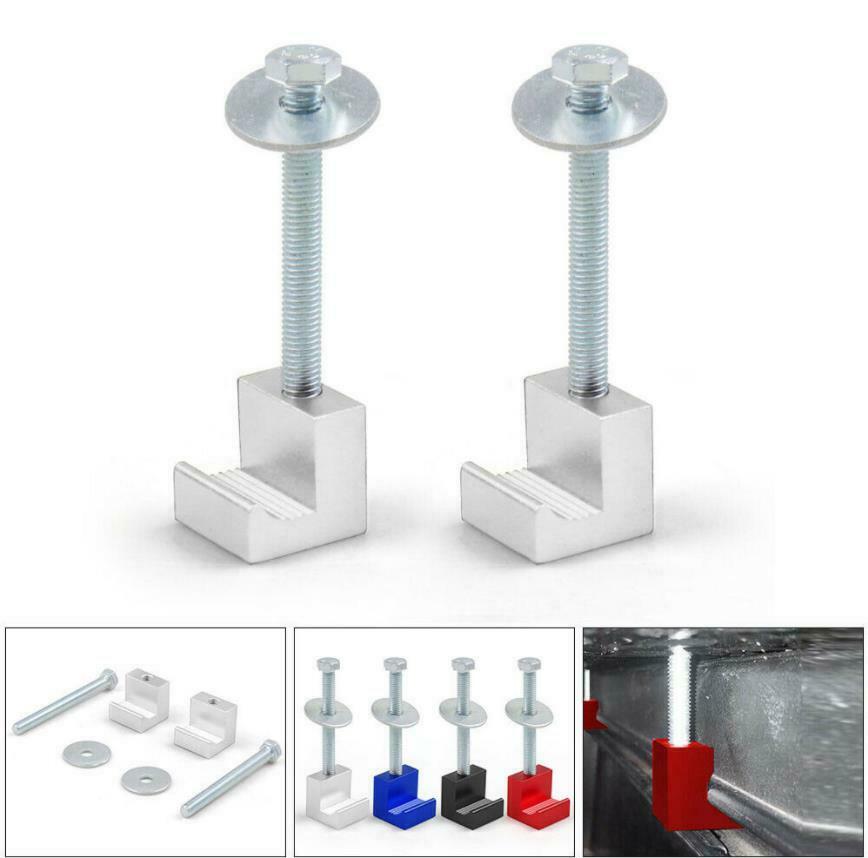 2pcs Mounting Clamps For Pickup Truck Tool Box Tie Down J Hook Crossover - SR