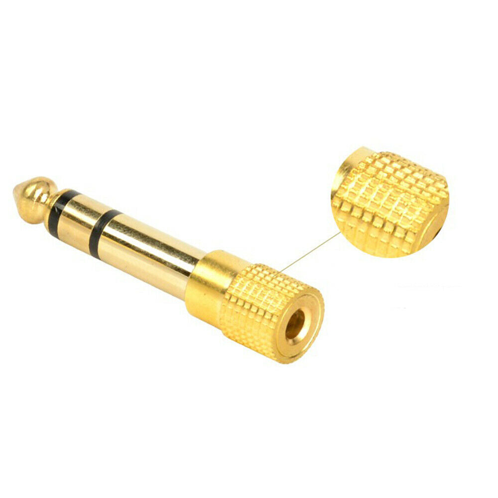 10Pcs Male to Female Microphone Jack Stereo Headphone Audio Adapter Connectors