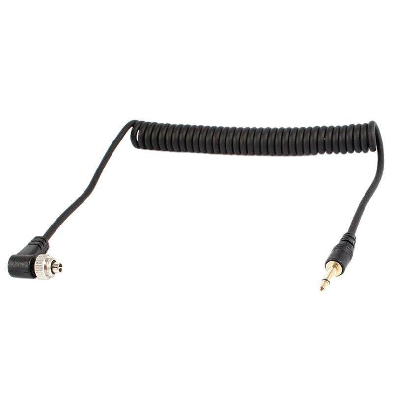 3.5mm to Male PC Flash Sync Cable Screw Lock for Trigger Studio Light  Xz