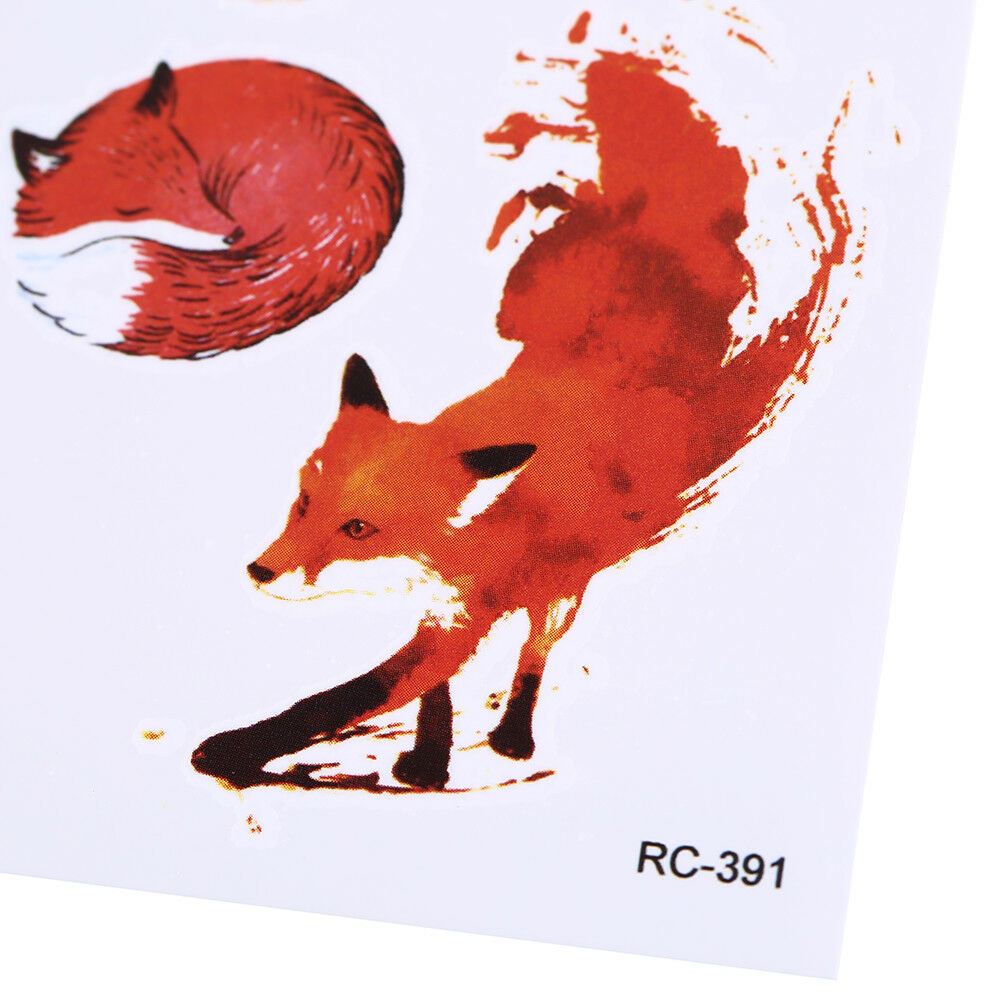 Waterproof Temporary Tattoo Stickers Cartoon Fox Water LZansfer flash tatooIIHBD