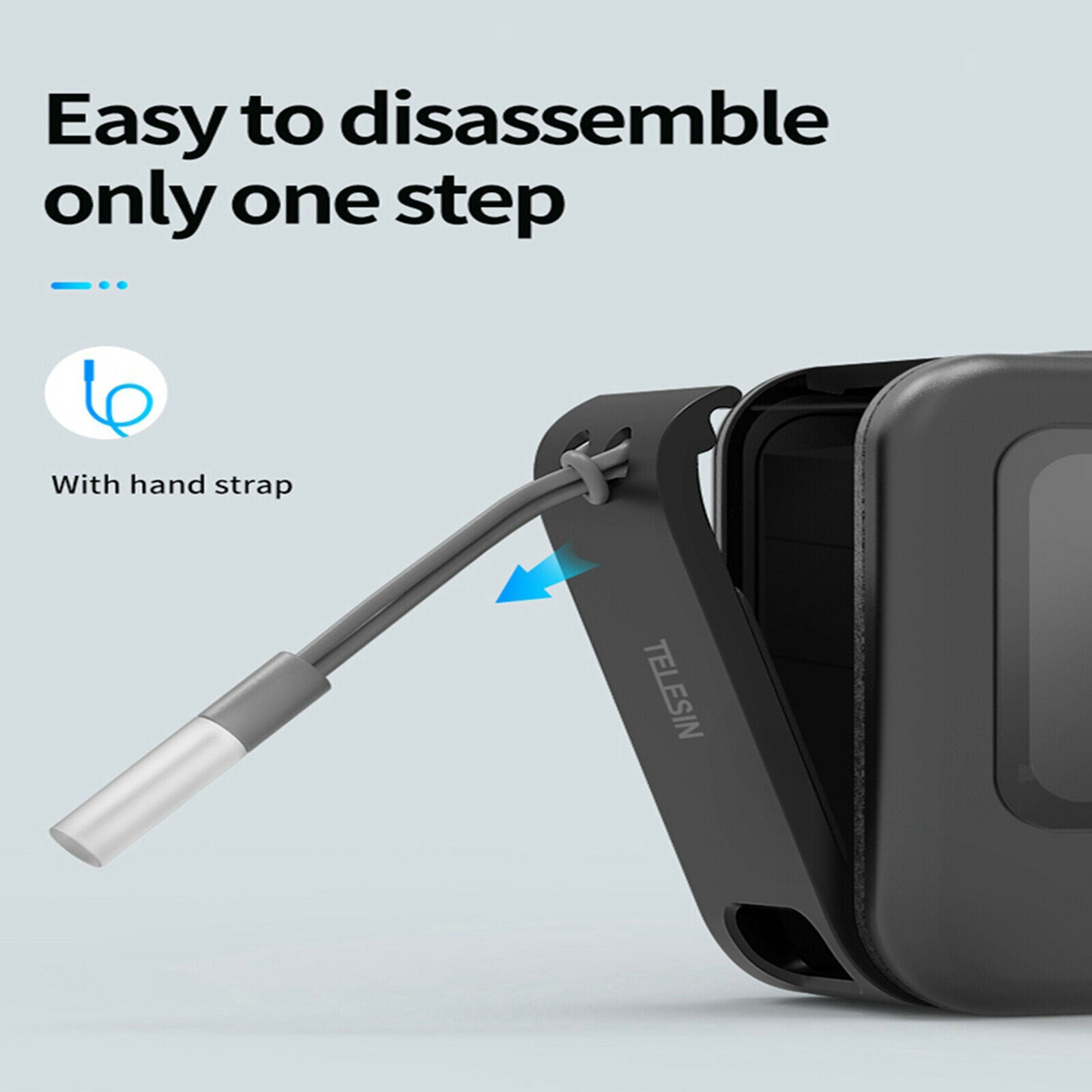Rechageable Side Battery Lid Door Battery Cover For   Hero9
